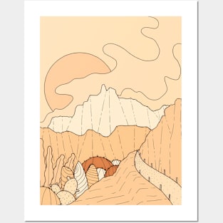 A desert path Posters and Art